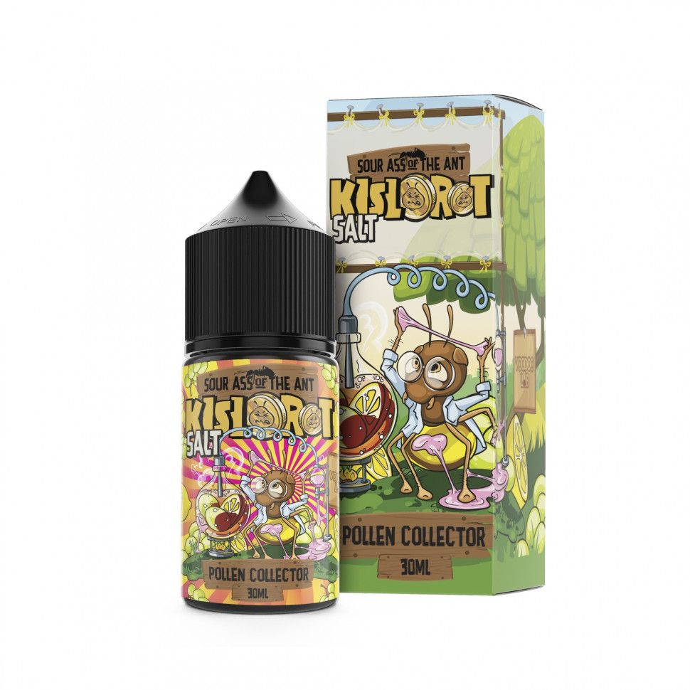 Жидкость SALT Kislorot 30мл 20мг STRONG - POLLEN COLLECTOR (Жвачка, лимон, виноград, кислинка)
