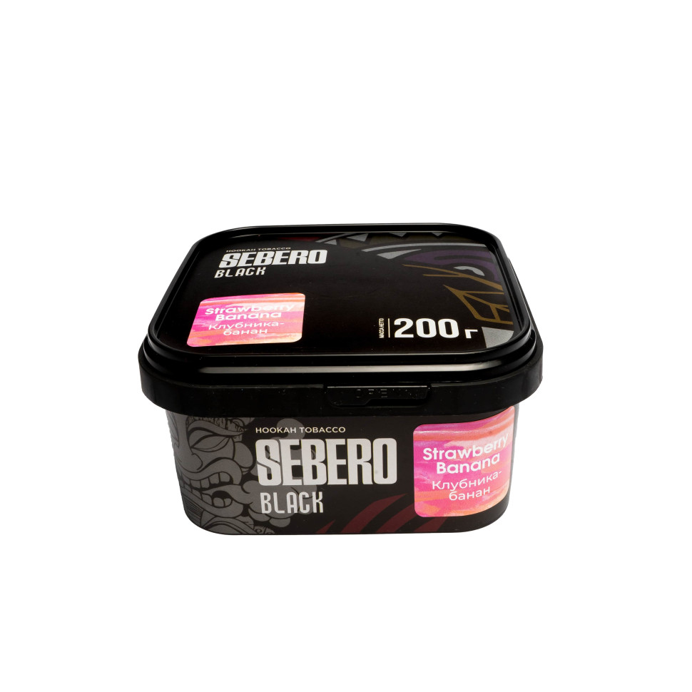 Sebero Black 200гр Strawberry-banana - Банан Клубника