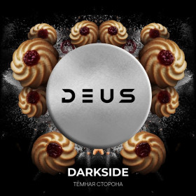 (МТ) Deus 100гр Darkside - Песочное печенье с клубнично-малиновым джемом