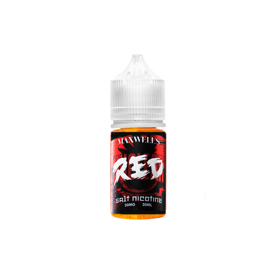 Жидкость SALT Maxwells 30мл 20мг Hybrid - Red (Яркий вкус спелой садовой клубники с конфетной кислин