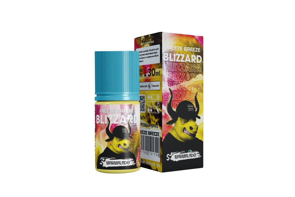 Жидкость SALT Freeze Breeze Blizzard 30мл 20мг STRONG - Marmalade (Мармелад)