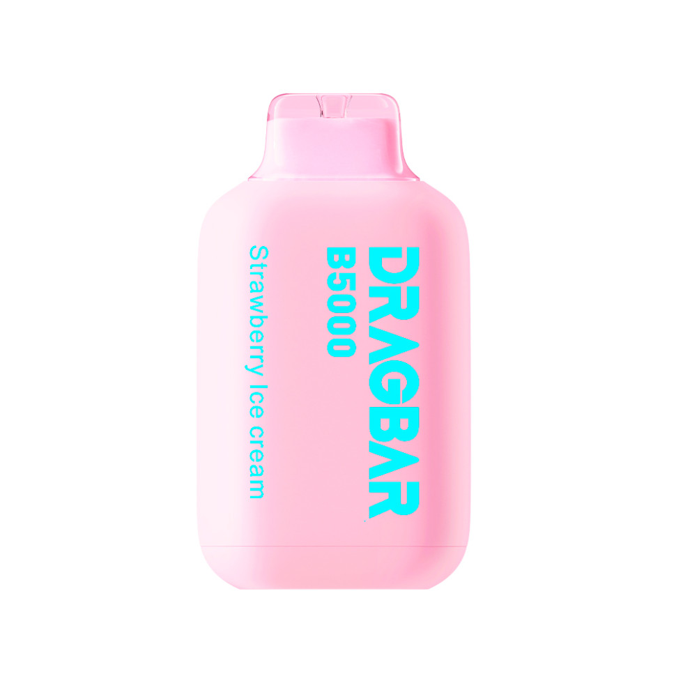 Эл. сигарета Dragbar B5000 Strawberry Ice cream - Клубничное мороженое