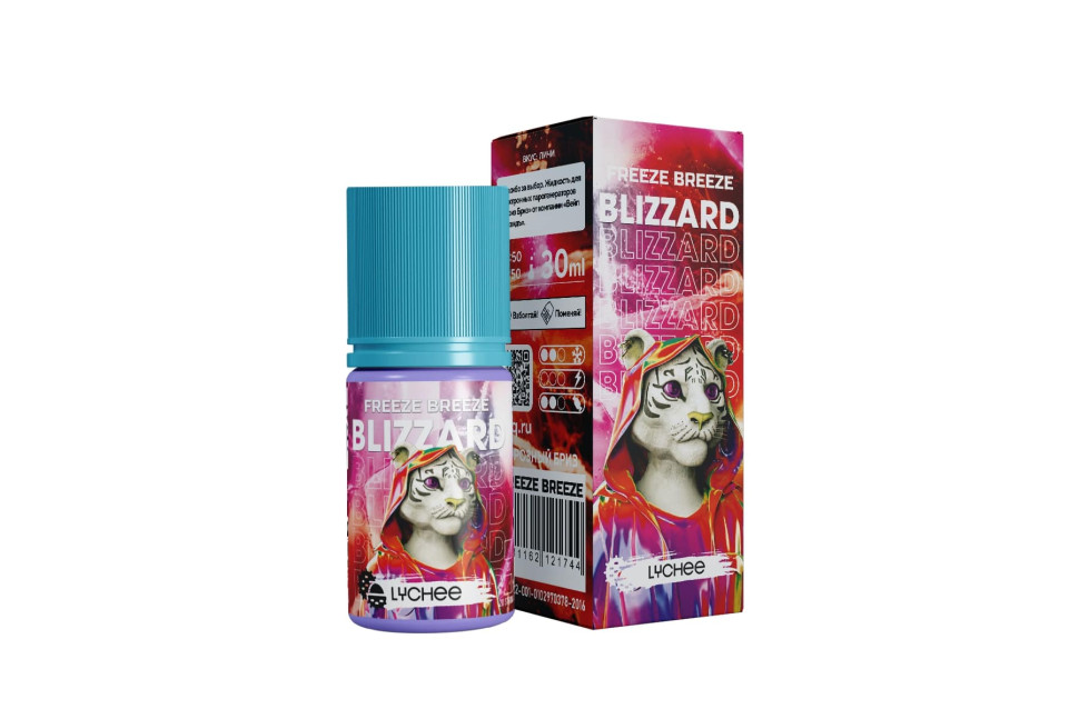 Жидкость SALT Freeze Breeze Blizzard 30мл 20мг - Lychee (Личи)