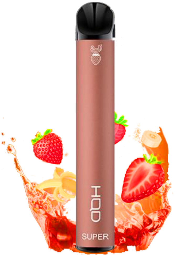 Эл. сигарета HQD Super (600) Strawberry - banana / Клубника - банана