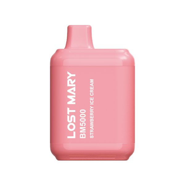 Эл. сигарета Lost Mary (5000) Strawberry Ice Cream - Клубничное Мороженное