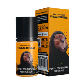 Жидкость SALT Freeze Breeze 30мл 20мг STRONG - Peach Strawberry Smoothie (Персик, клубничное смузи)