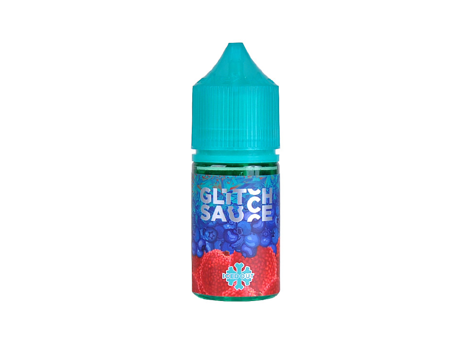 Жидкость SALT Glitch Sauce Iced Out 30мл 20мг Bleach - Личи, голубика