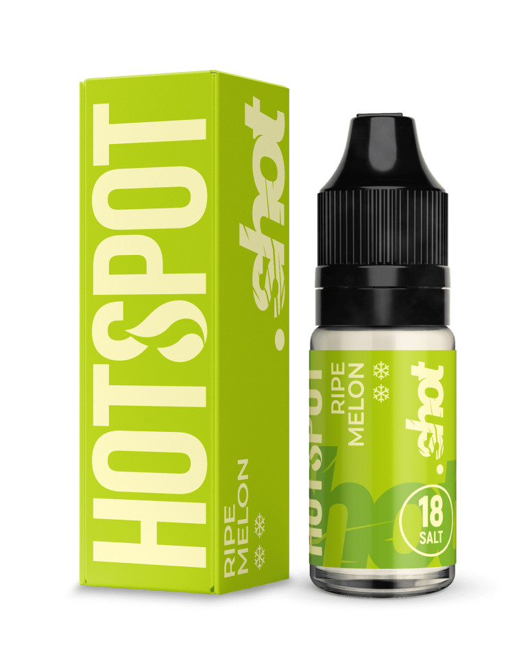 Жидкость SALT HOTSPOT Shot 10мл 18мг - Ripe melon (Спелая дыня)