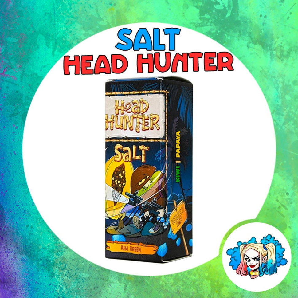 Жидкость SALT Head Hunter 30мл 20мг STRONG - AIM GREEN (Киви, папайя)