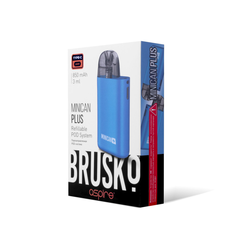 POD-система Brusko Minican Plus Gloss - Синий