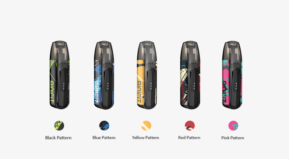 POD-система Justfog Minifit Kit Black Pattern - Черный с узором