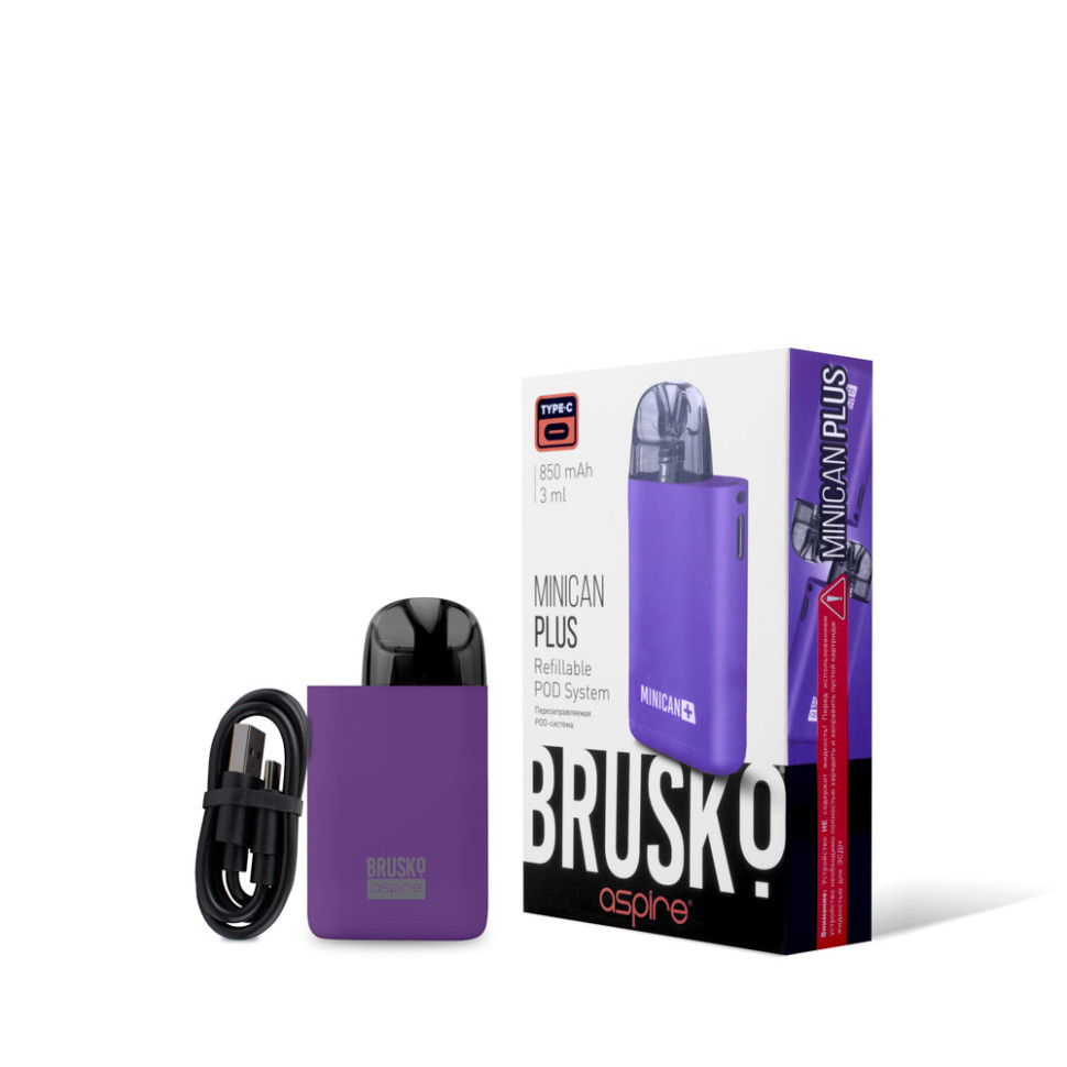 POD-система Brusko Minican Plus Gloss - Фиолетовый