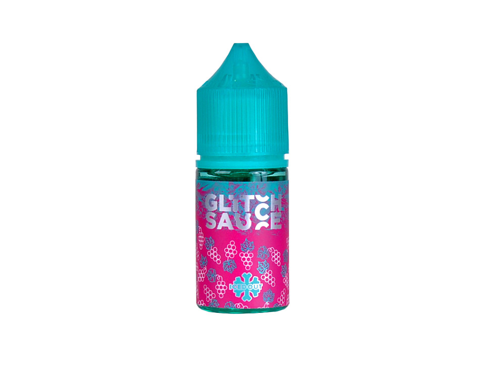 Жидкость SALT Glitch Sauce Iced Out 30мл 20мг STRONG Grape King - Виноградный сок
