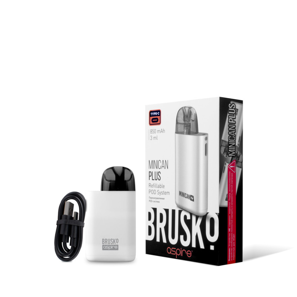 POD-система Brusko Minican Plus Gloss - Белый