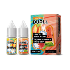 Жидкость SALT Duall Tandem 20mg 2 по 10 мл - Манго, энергетик. Ледяной арбуз, клубника.