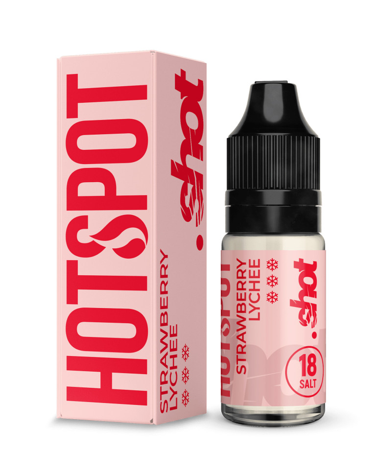 Жидкость SALT HOTSPOT Shot 10мл 20мг STRONG - Strawberry-lychee (Клубника-личи)