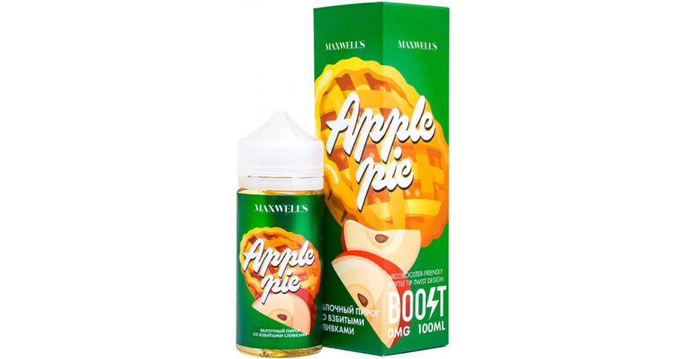Жидкость Maxwells 100 мл 0 мг - Apple pie (Яблочный пирог со взбитыми сливками)
