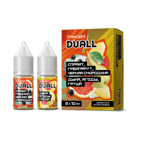 Жидкость SALT Duall Tandem 20mg 2 по 10 мл - Спрайт, грейпфрут, чёрная смородина. Дыня ягоды, груша.