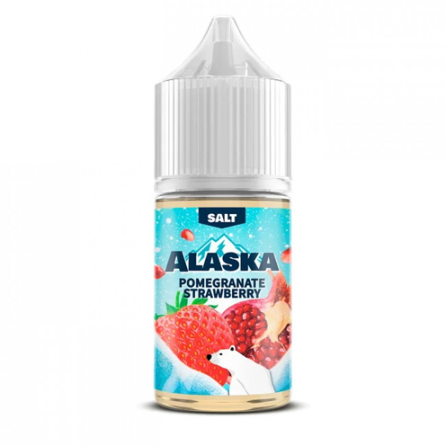 Жидкость SALT Alaska 30мл 20мг - Pomegranate Strawberry (Холодный коктейль с гранатом и клубникой)