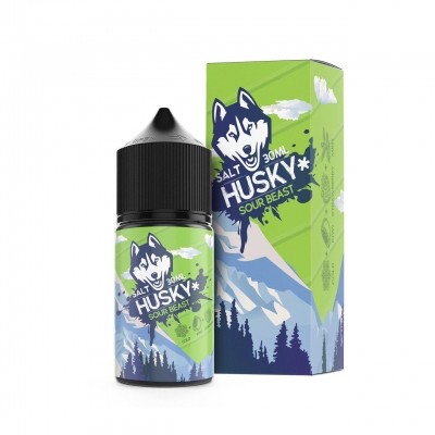 Жидкость SALT Husky 30мл 20мг - SOUR BEAST (киви,клубника,мята со льдом)