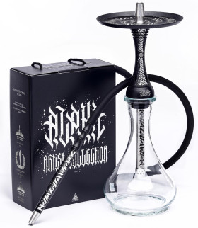 Кальян Alpha Hookah X Artist Collection - Black Matte (черный мат)