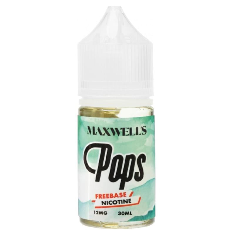 Жидкость Maxwells Freebase 30 мл 12 мг - Pops (Фруктовая кисло-сладкая жвачка из киви и зеленого ябл