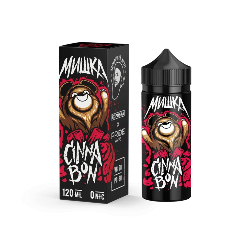 Жидкость МИШКА "Коробка" - Cinnabon, (0мг/мл), 120мл