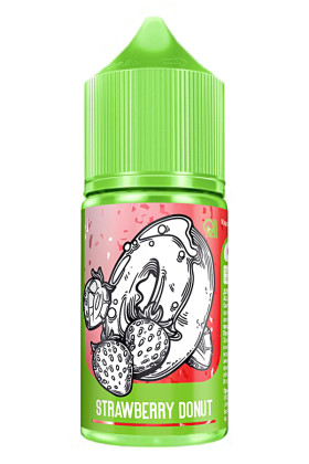 Жидкость SALT Rell Green 30мл 20мг - Strawberry Donut (Клубничный пончик)