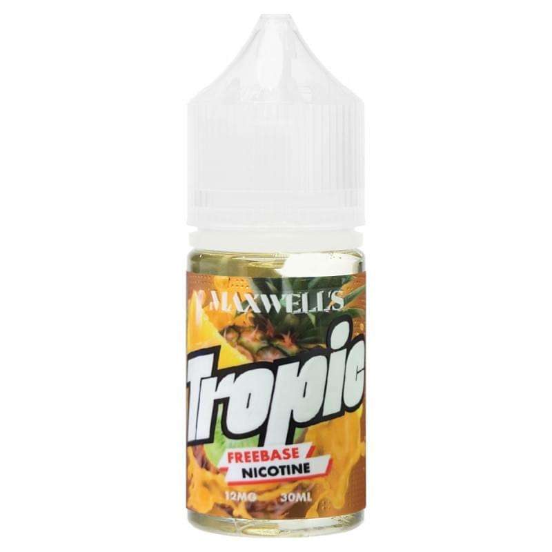Жидкость Maxwells Freebase 30 мл 12 мг - Tropic (Сочный микс ананаса, киви и манго)