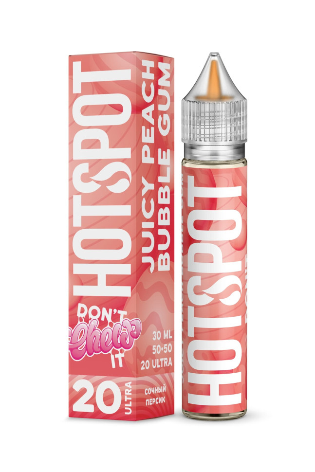 Жидкость SALT HOTSPOT DON'T Chew IT 30мл 20мг STRONG - Жвачка Персиковая