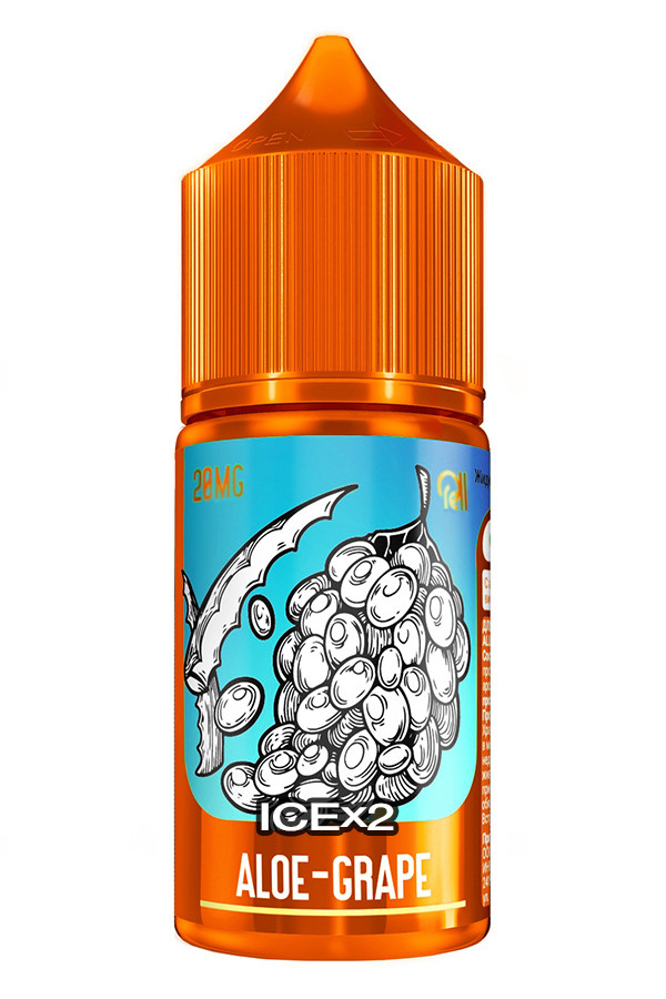 Жидкость SALT Rell Orange 30мл 20мг - Aloe-Grape Ice Edition (Алоэ, виноград, двойной лёд)