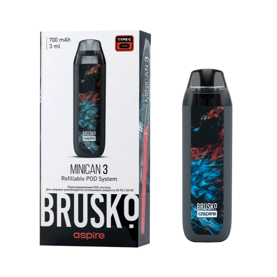 POD-система Brusko Minican 3 - Серый флюид