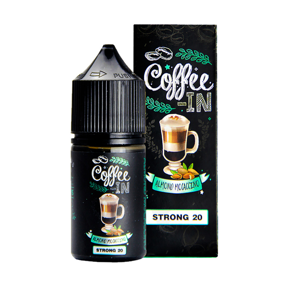 Жидкость SALT COFFEE-IN 30мл 20мг - Almond Mocaccino (Миндальное Мокаччино)