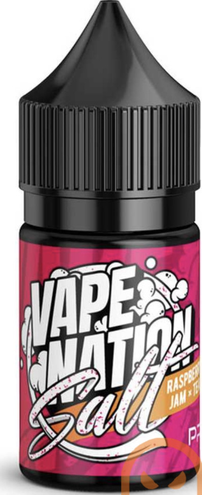 Жидкость SALT Vape Nation 30мл 20мг HARD - Raspberry jam-Tea (Малиновый джем-Чай)