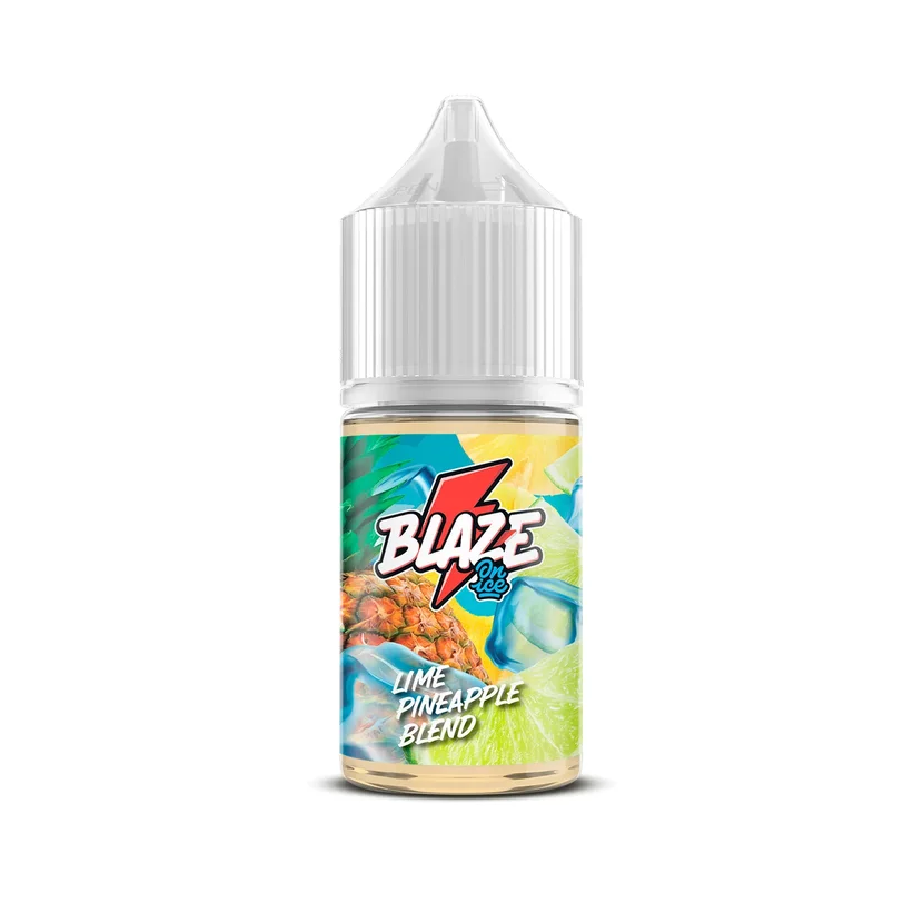 Жидкость SALT Blaze On Ice 30мл 20мг STRONG - Lime Pineapple Blend (Сочный микс из ананаса и лайма с