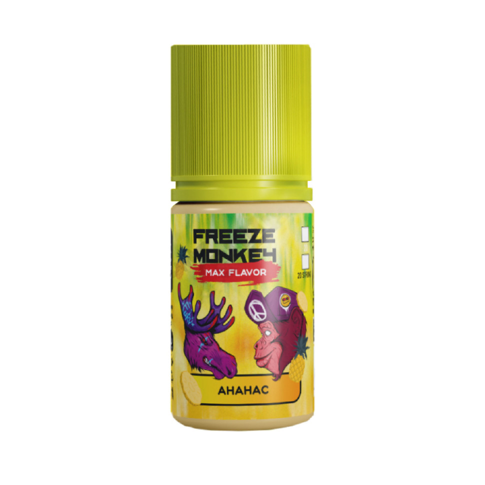 Жидкость SALT Freeze Monkey MAX FLAVOR 30мл 20мг STRONG - Ананас