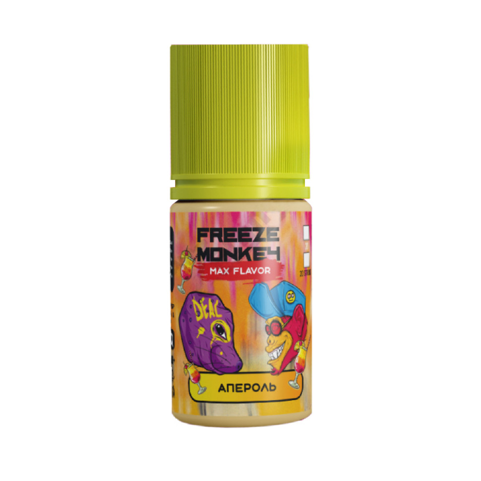 Жидкость SALT Freeze Monkey MAX FLAVOR 30мл 20мг STRONG - Апероль