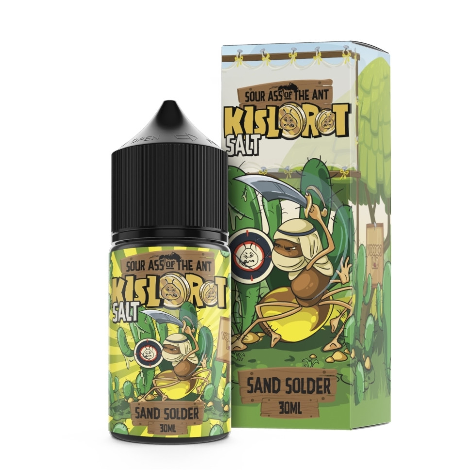 Жидкость SALT Kislorot 30мл 20мг - SAND SOLDER (Кактус, кислинка)