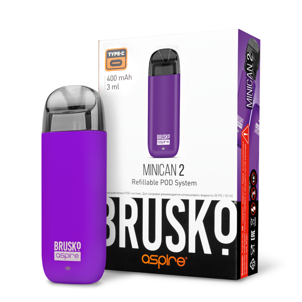 POD-система Brusko Minican 2 - Фиолетовый