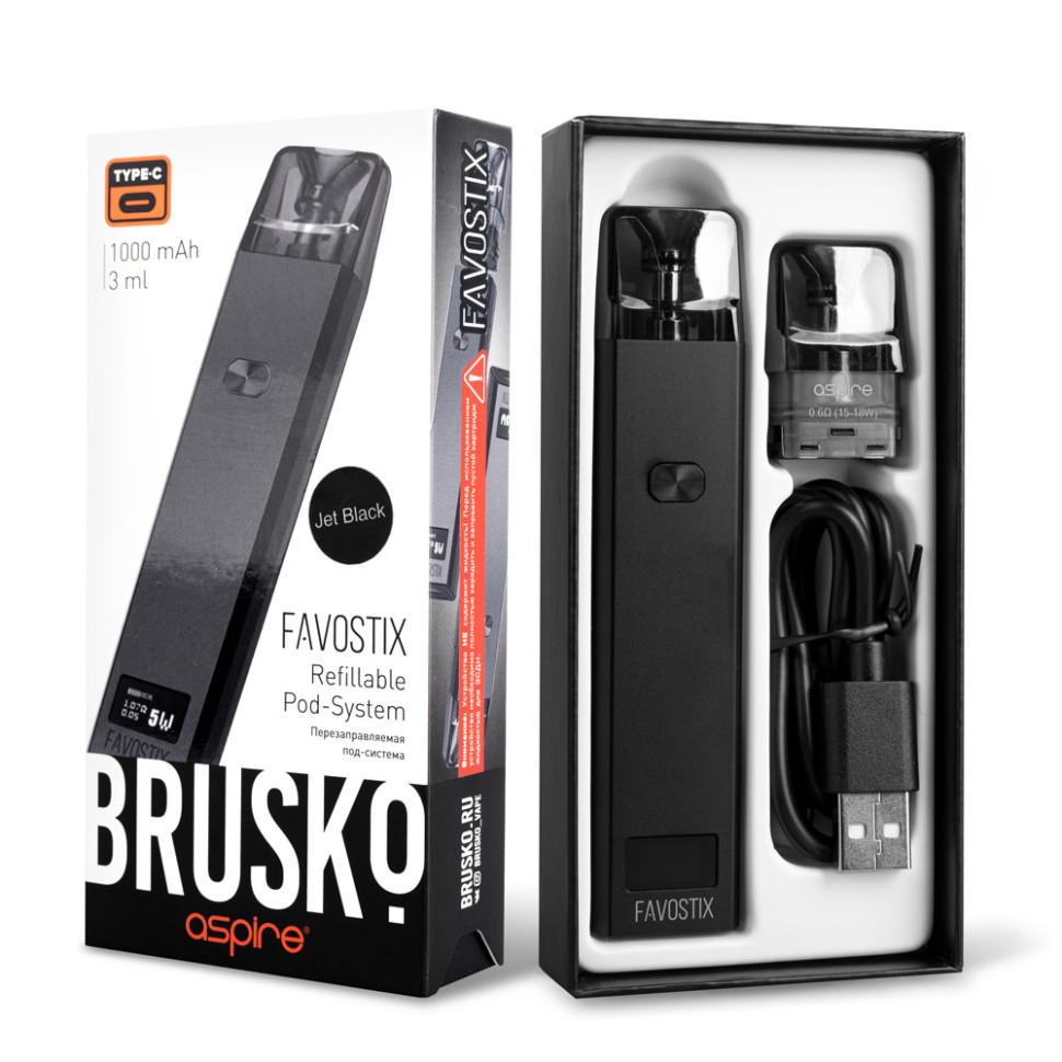 POD-система Brusko Favostix - Черный